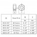 FixtureDisplays® #5-40 Hex Nu Stainless Steel 18-8, Machine Thread 6100